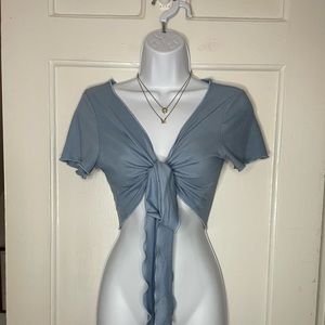 Tie Front Crop Top